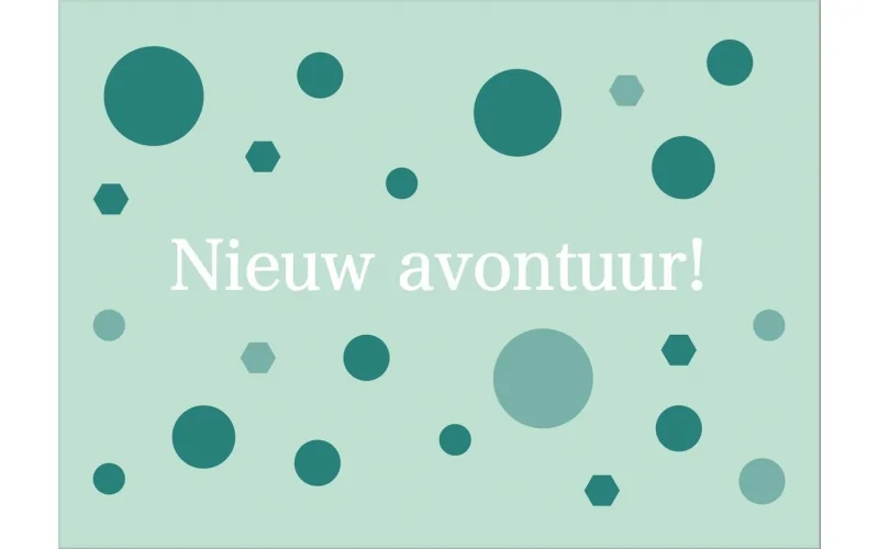 Kaart versturen nieuwe baan