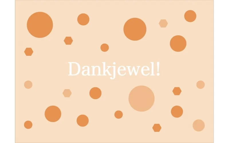 Dankjewel kaartje - Bedankt Kaartje